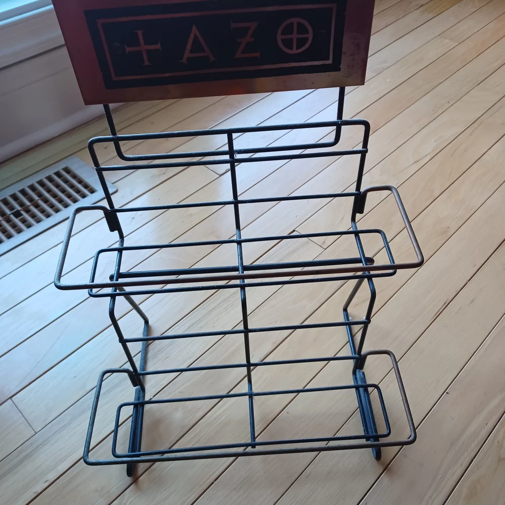 Black Metal Tea Rack - Picture 1 of 1